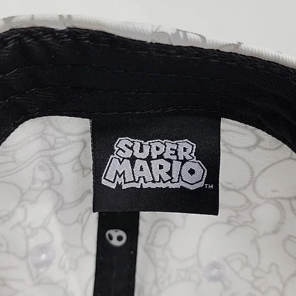 Nintendo Super Mario Yoshi Snapback Adjustable Hat Cap Green White OS Fits Most - Picture 13 of 16